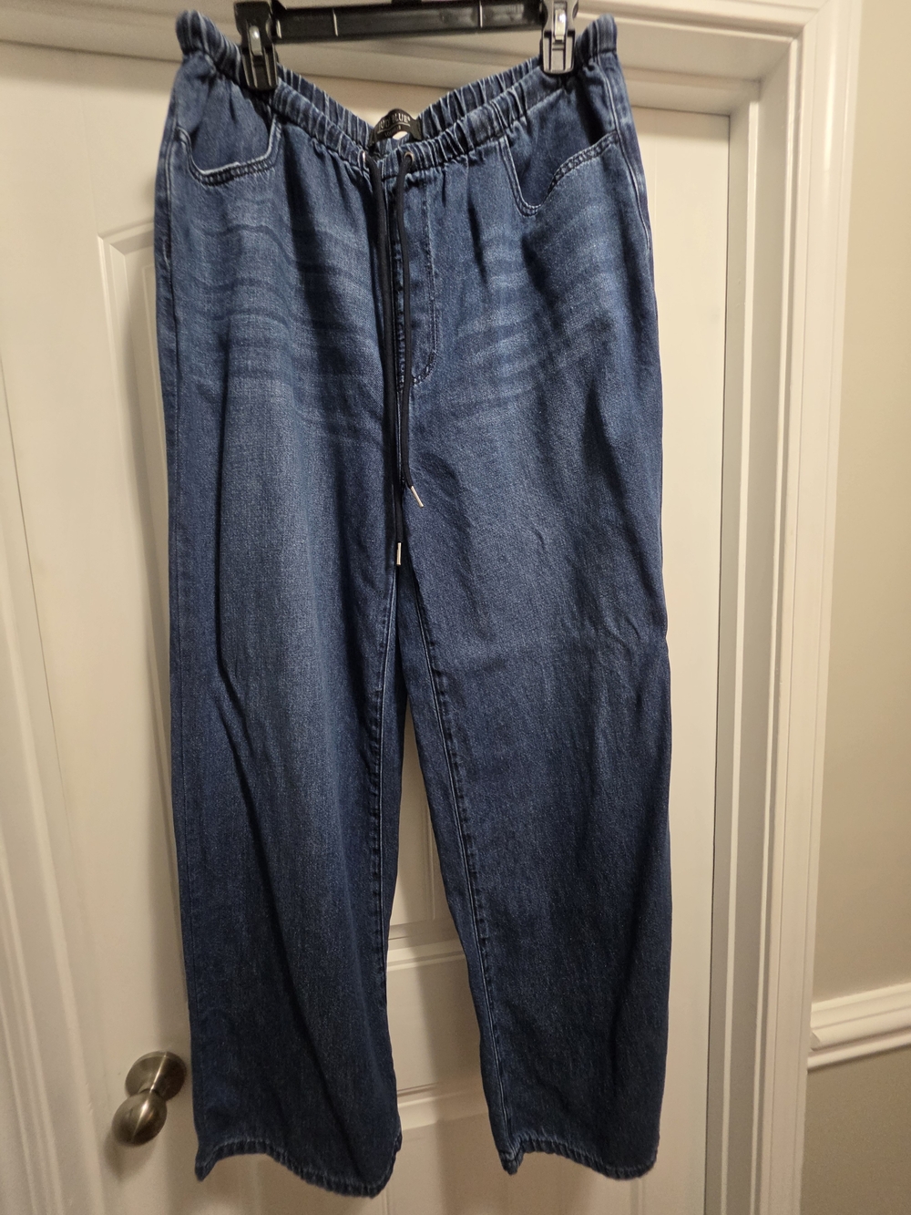 Judy Blue Relaxed Drawstring Jeans in Medium Blue